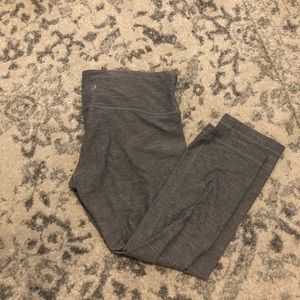 Gray Lululemon crops